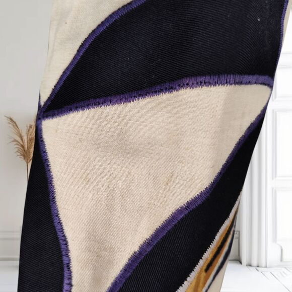 Victor Camarena Wearable Art Jacket Size S Abstract Appliques Boho Mexico - Picture 15 of 16